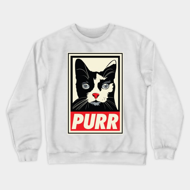 Purr Crewneck Sweatshirt by rcaldwell